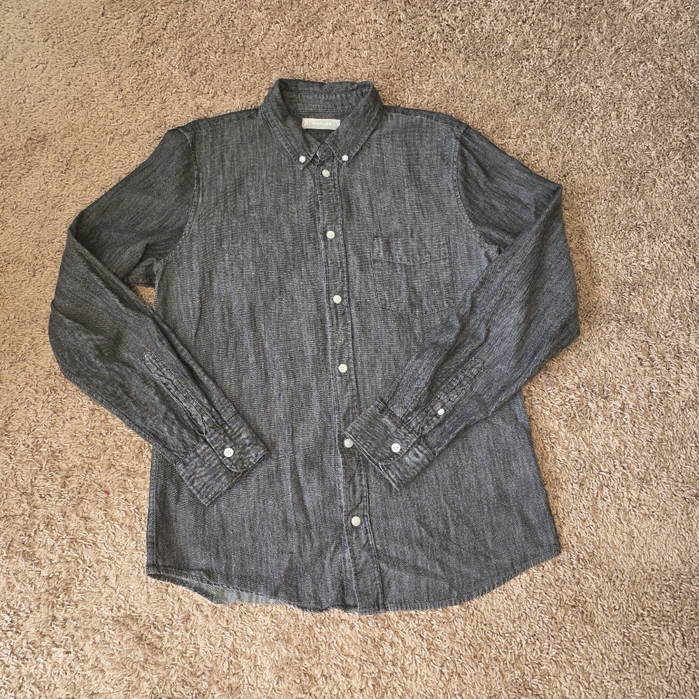 Everlane Men's Button Down Denim Shirt Size Medium - Picture 3 of 9